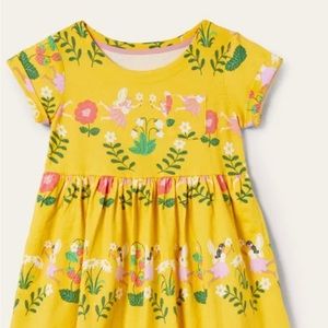 NWT Boden Short-Sleeved Fun Jersey Dress, 4-5Y